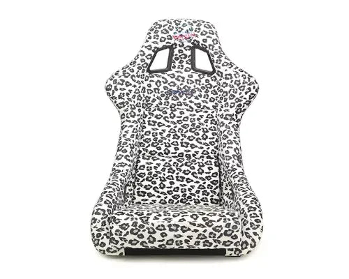 NRG White Pearlized Back Large Prisma Savage Edition FRP Bucket Seat