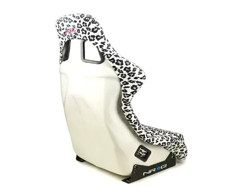 NRG White Pearlized Back Large Prisma Savage Edition FRP Bucket Seat