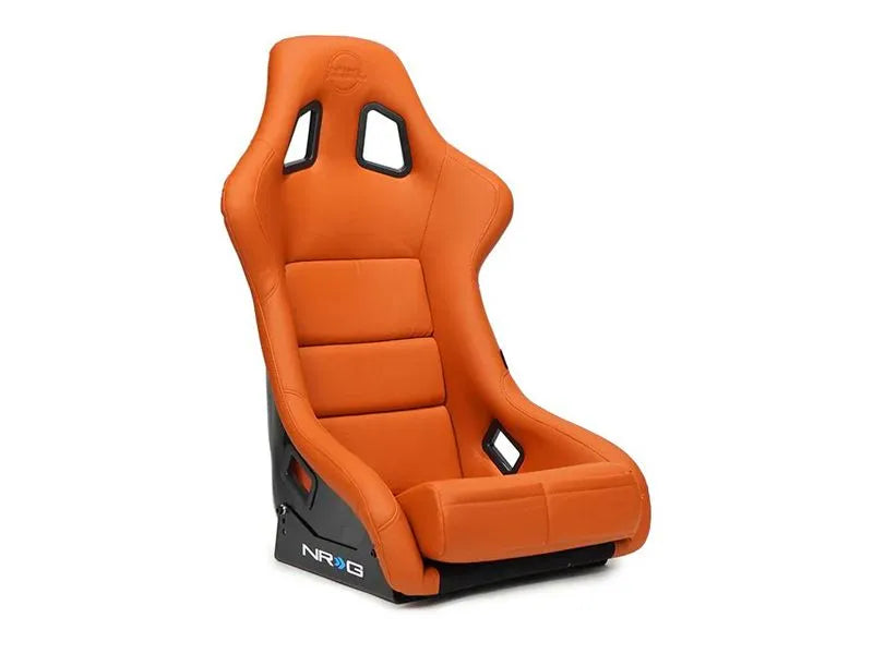 NRG FRP Bucket Seat Brown Vinyl Material (Large)