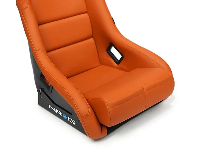 NRG FRP Bucket Seat Brown Vinyl Material (Large)