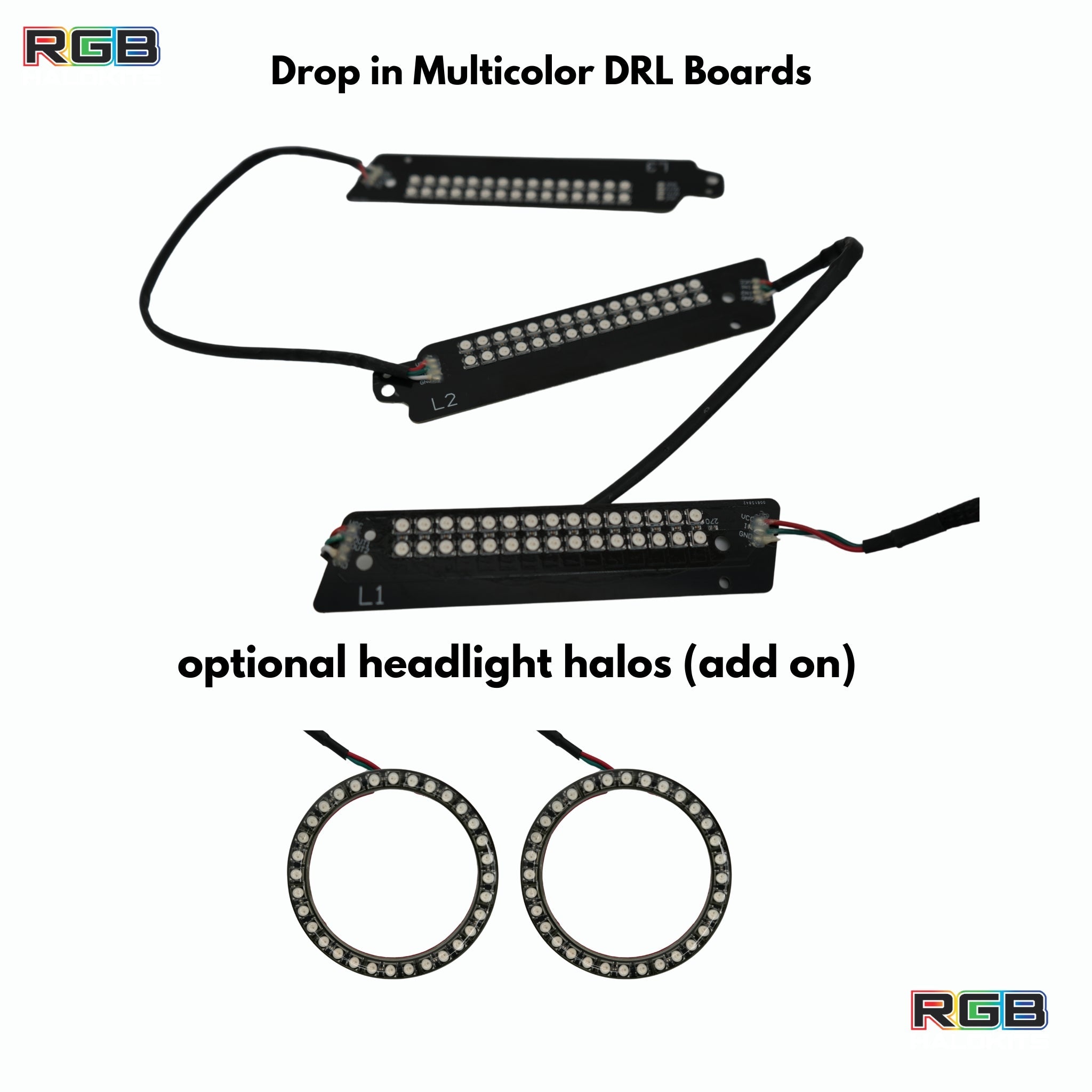 Ford Mustang Multicolor Flow Series DRL Boards (2015-2017)