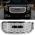 2015-2020 GMC Yukon Denali Style Chrome Front Bumper Upper Grille ABS