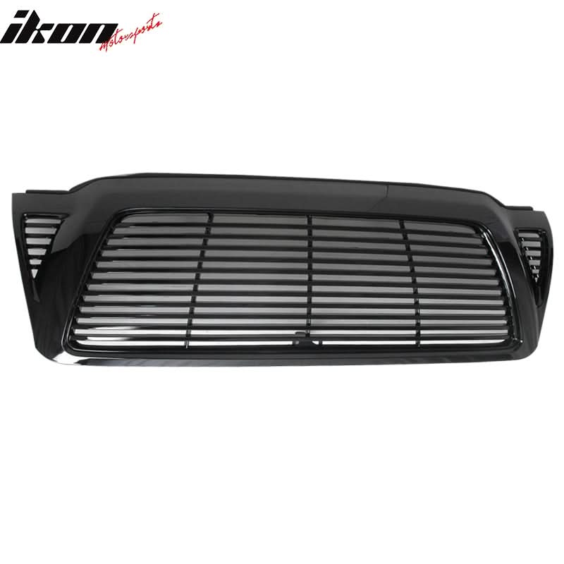2005-2011 Toyota Tacoma Horizontal Style Black Front Hood Grille ABS