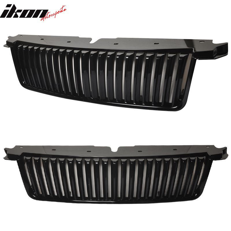 2006-2010Â Ford Explorer Vertical Style Black Front Bumper Grille ABS