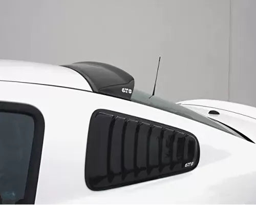 GT Styling Louvered Quarter Window Covers Smoke Ford Mustang 2005-2014