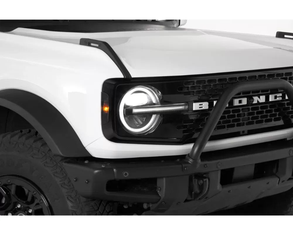 GT Styling 4 Piece Front Daytime Running Light Cover Kit Smoke