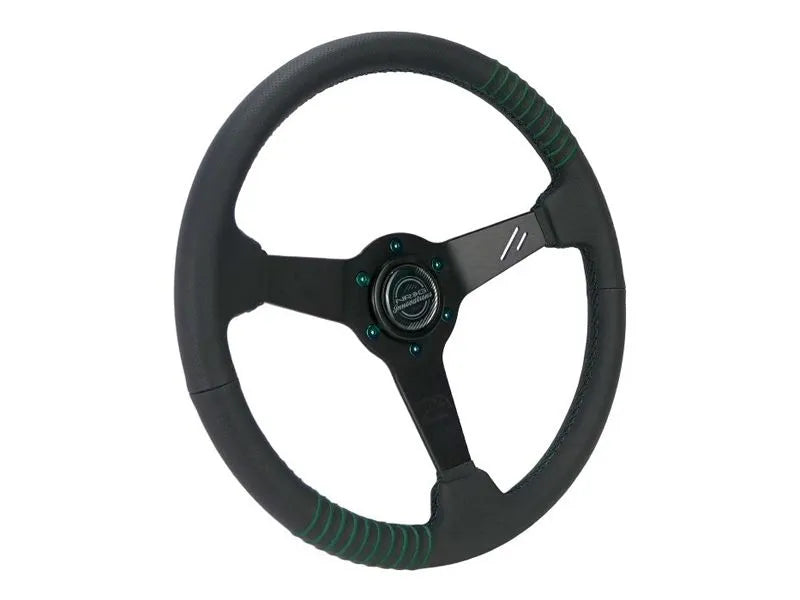 NRG Steering Wheel - 20 Year Anniversary Black Reinforced Spoke, 1.5" Dish, 350 MM