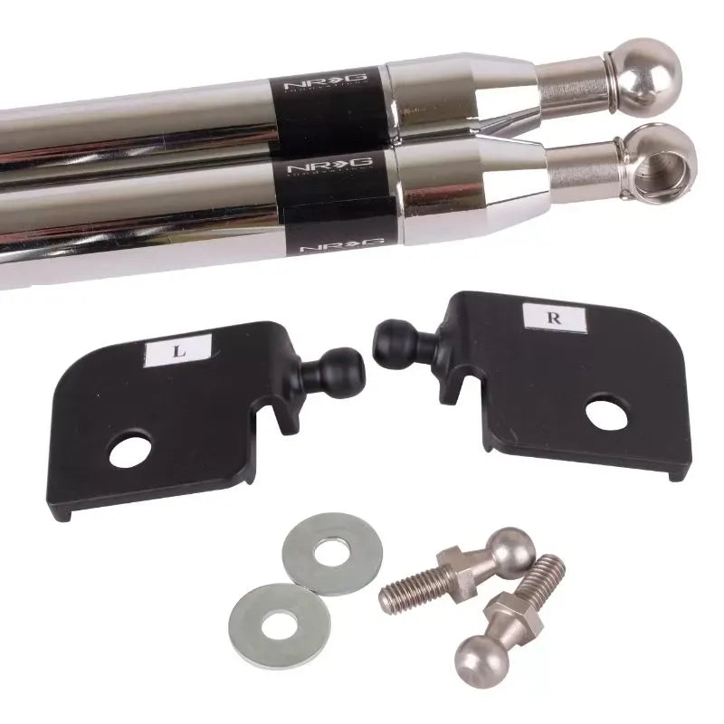 NRG Hood Damper Kit Polished Acura Integra 1994-2001