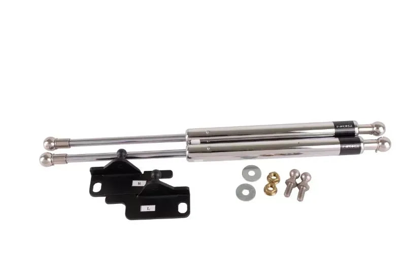 NRG Hood Damper Kit Polished Nissan 350Z 2003-2007 | Acura G35 2003-2007 | Nissan Altima 2002-2006