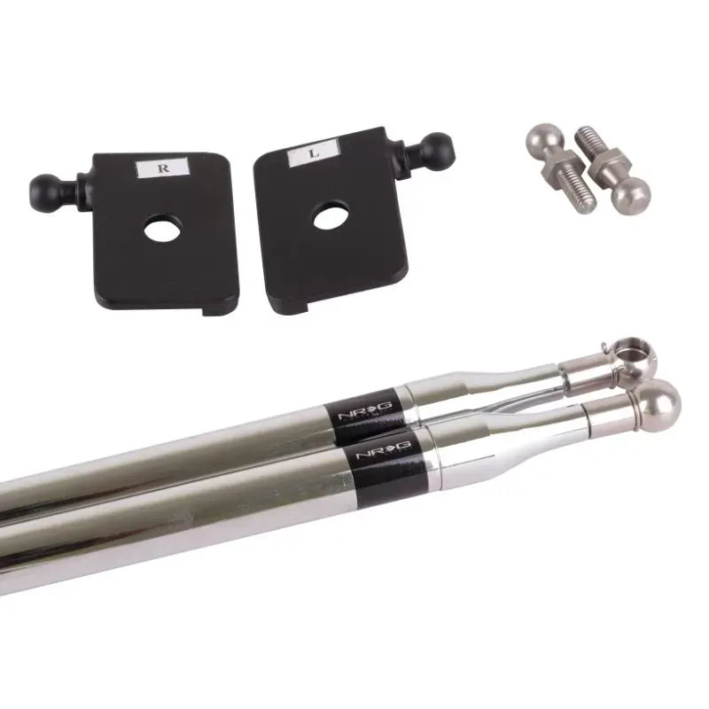 NRG Hood Damper Kit Polished Mazda RX-7 1993-1997