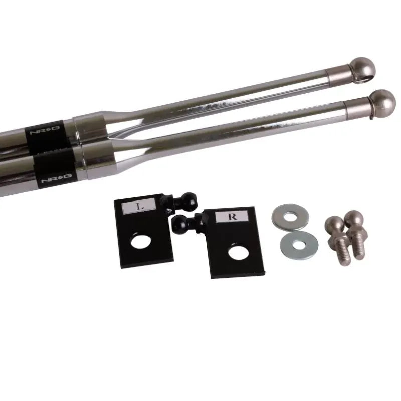 NRG Hood Damper Kit Polished Scion xB 2008-2015