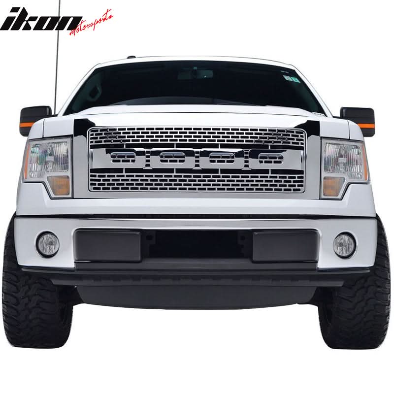 2009-2014 Ford F150 R Front Bumper Hood Grille Mesh Hood Guard ABS