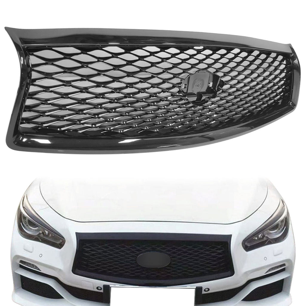 2014-2017 Infiniti Q50 Sedan Eau Rouge Black Concept Car Mesh Grille