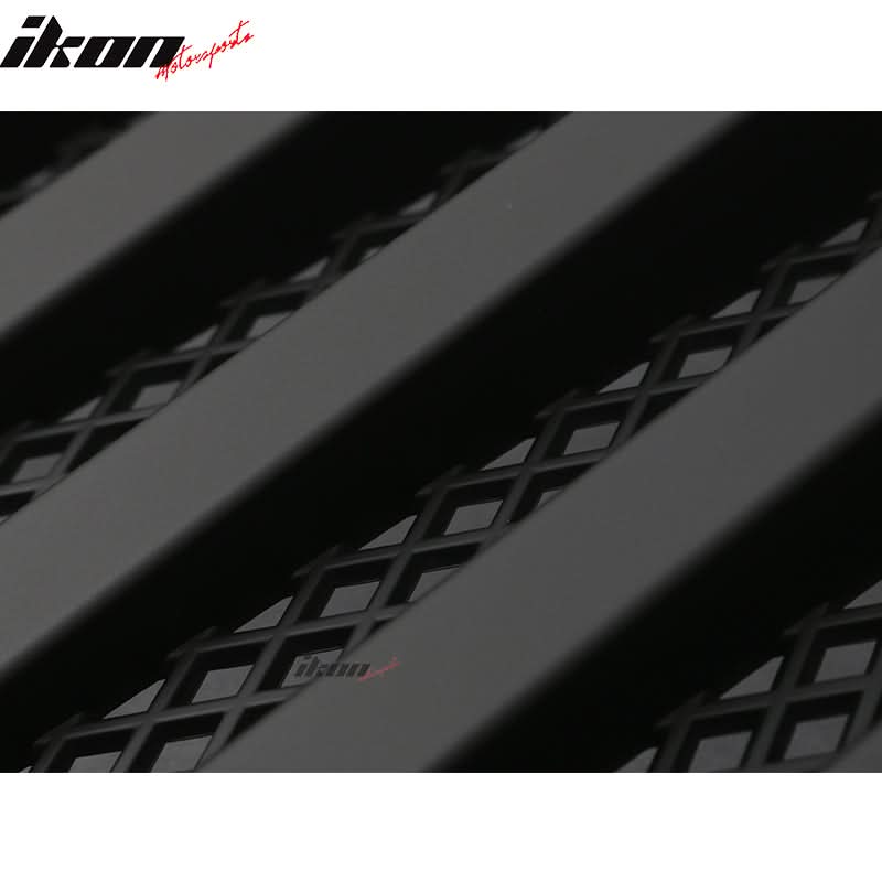 1997-2006 Jeep Wrangler TJ V2 Topfire Monster Hood Matte Mesh Grill