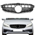 2015-2018 Mercedes-Benz W205 Vertical Black Front Grille W Camera Hole
