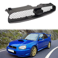 2004-2005 Subaru Impreza STI Style Front Bumper Grille Gloss Black ABS