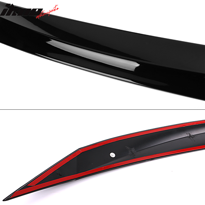 2016-2018 Honda Civic 10th Gen Black Front Bonnet Lip Molding Trim Bar