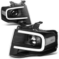 2007-2014 Ford Expedition 3D LED DRL Projector Headlights Black