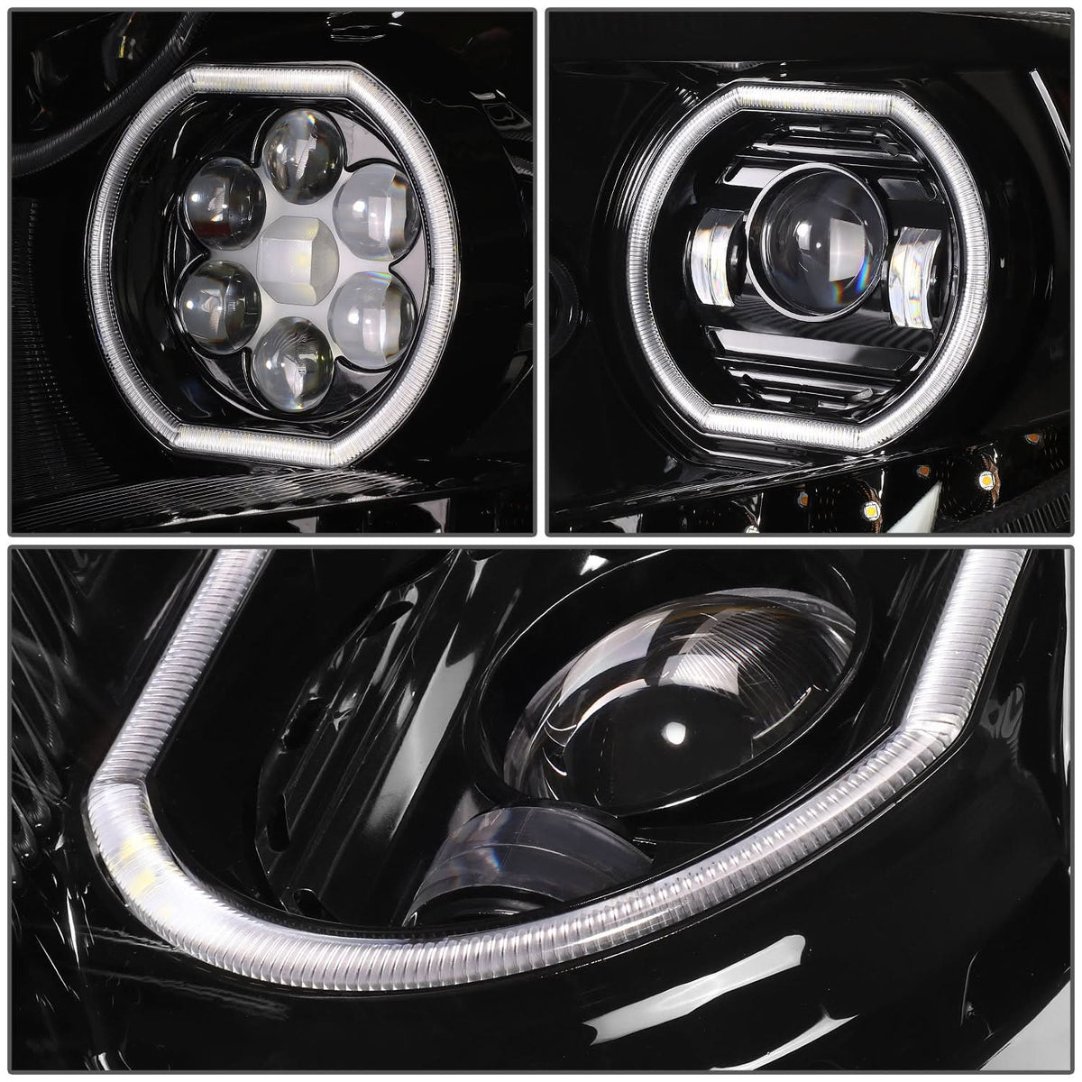 2017-2021 International Harvester LT625 Black Headlights