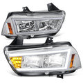 2011-2014 Dodge Charger Chrome Headlights