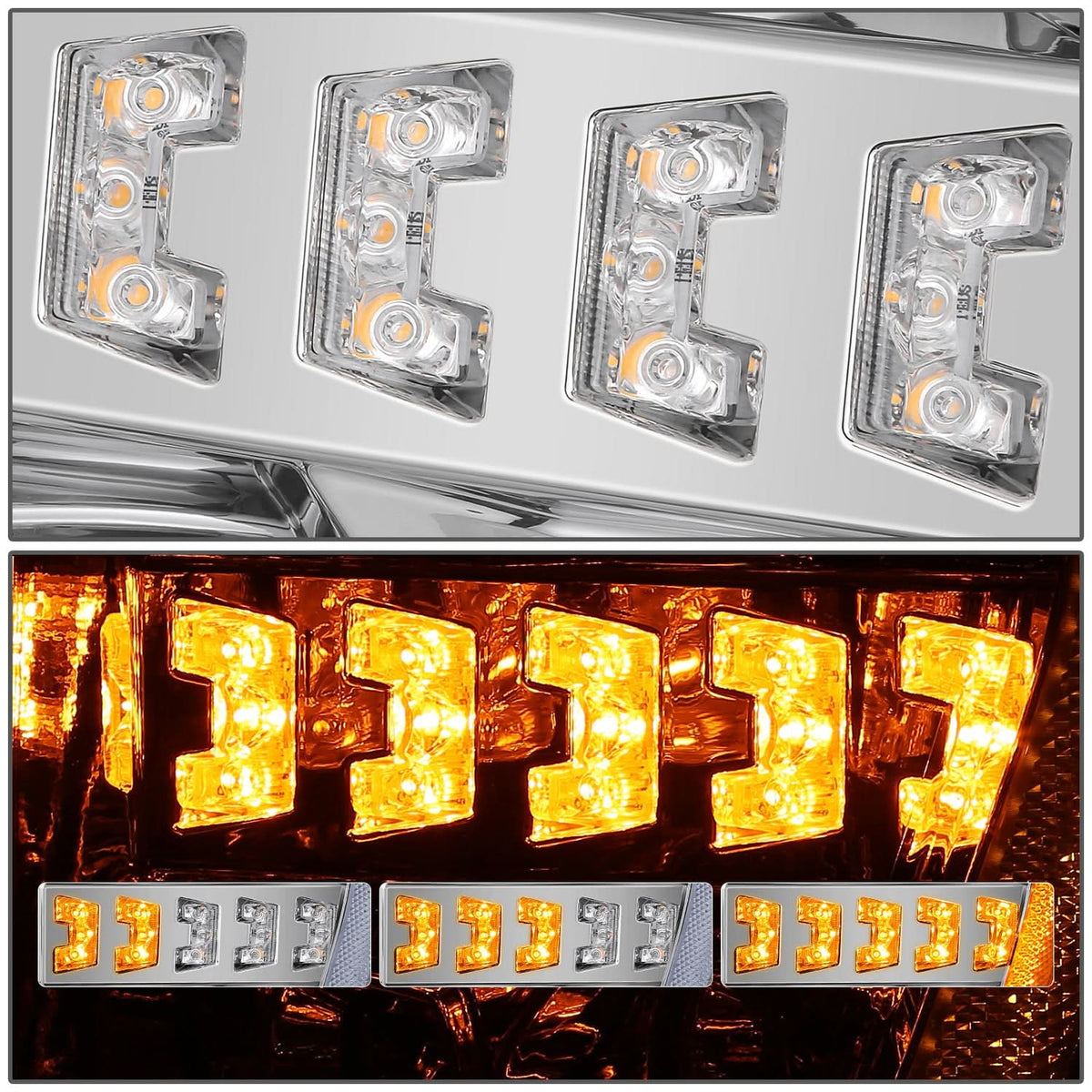 2021-2023 Ford F-150 LED Headlights w/ 3D Light Bar & Sequential Turn Signal