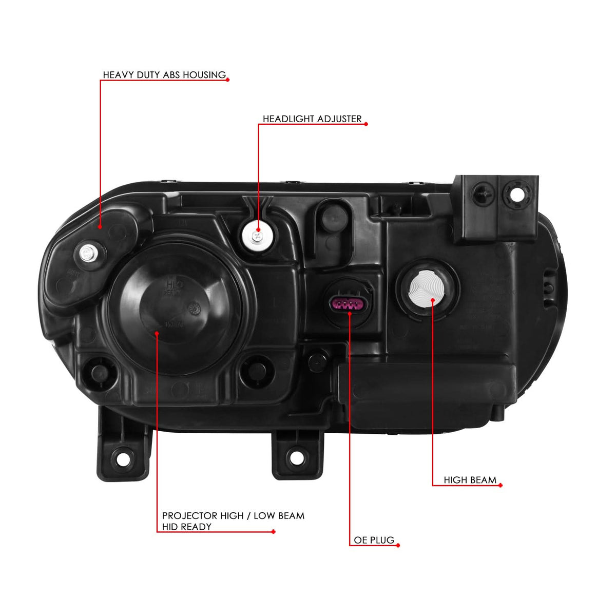 2008-2014 Dodge Challenger OE Style HID Headlights
