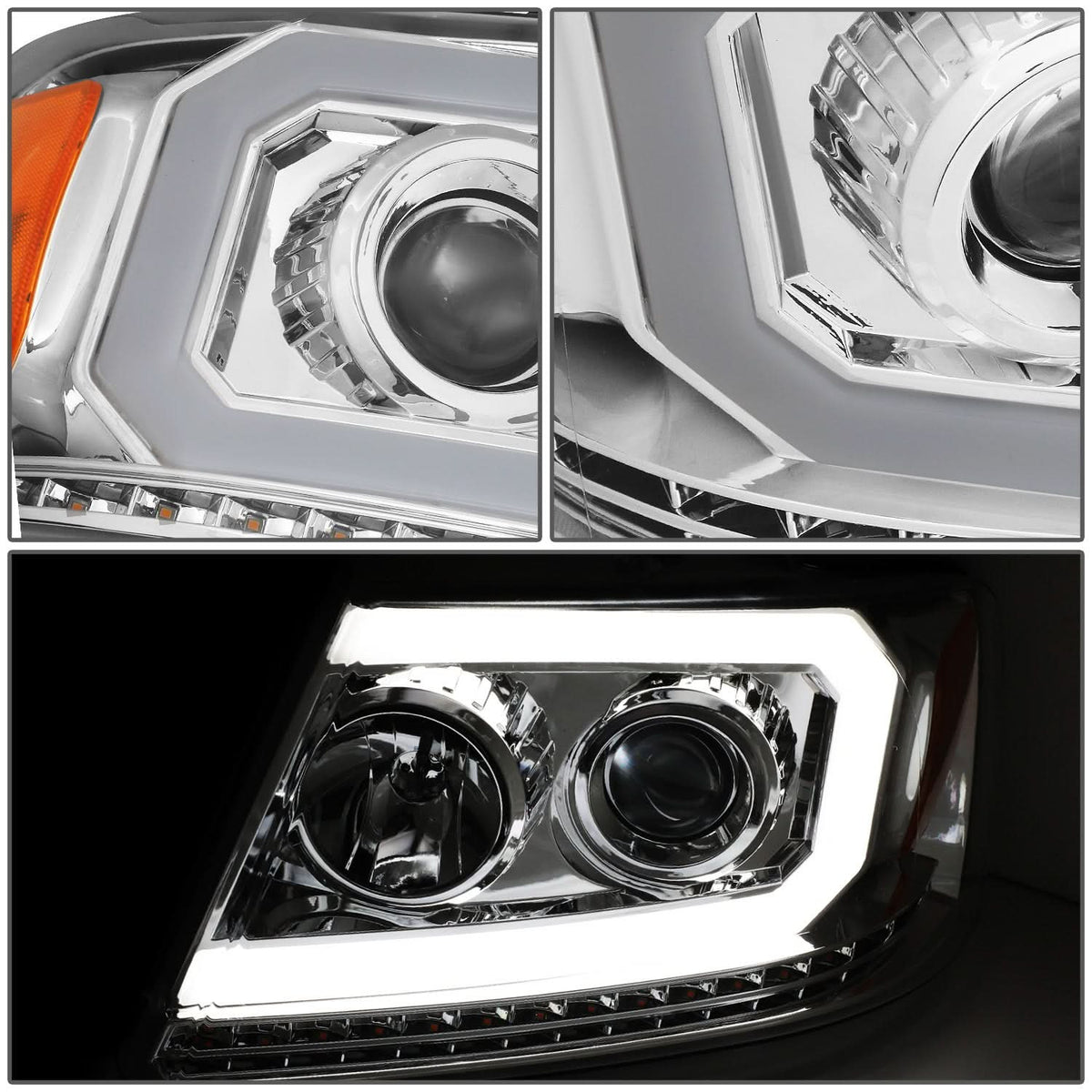 2004-2008 Ford F-150 LED DRL Projector Headlights with Sequential Turn Signal