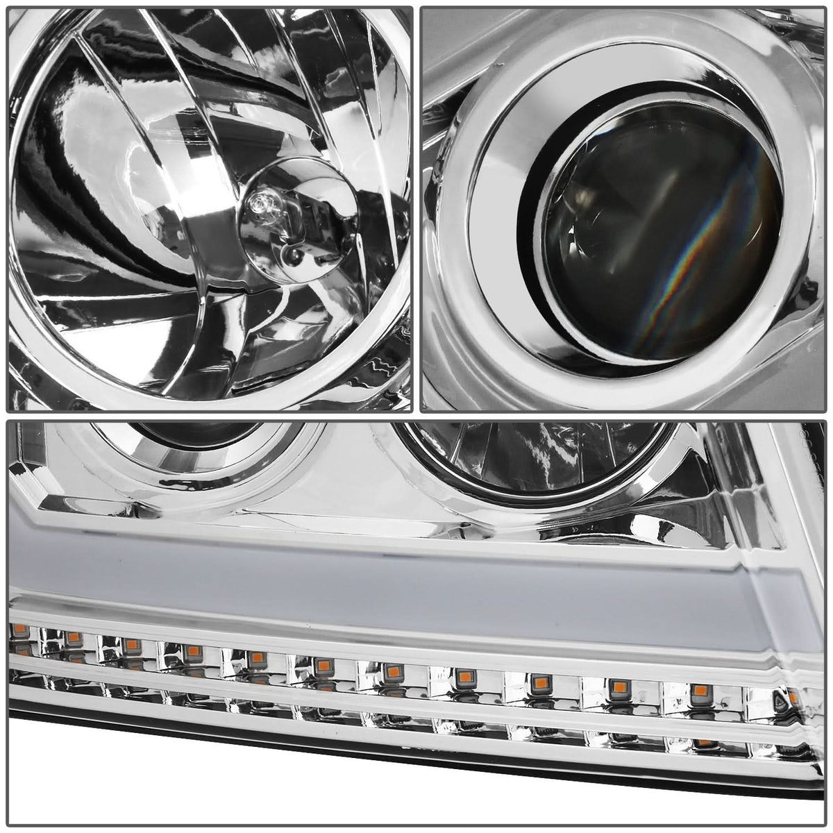 2004-2008 Ford F-150 LED DRL Projector Headlights with Sequential Turn Signal