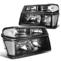 04-12 Chevrolet Colorado & GMC Canyon Black Housing Headlights 4PC Kit