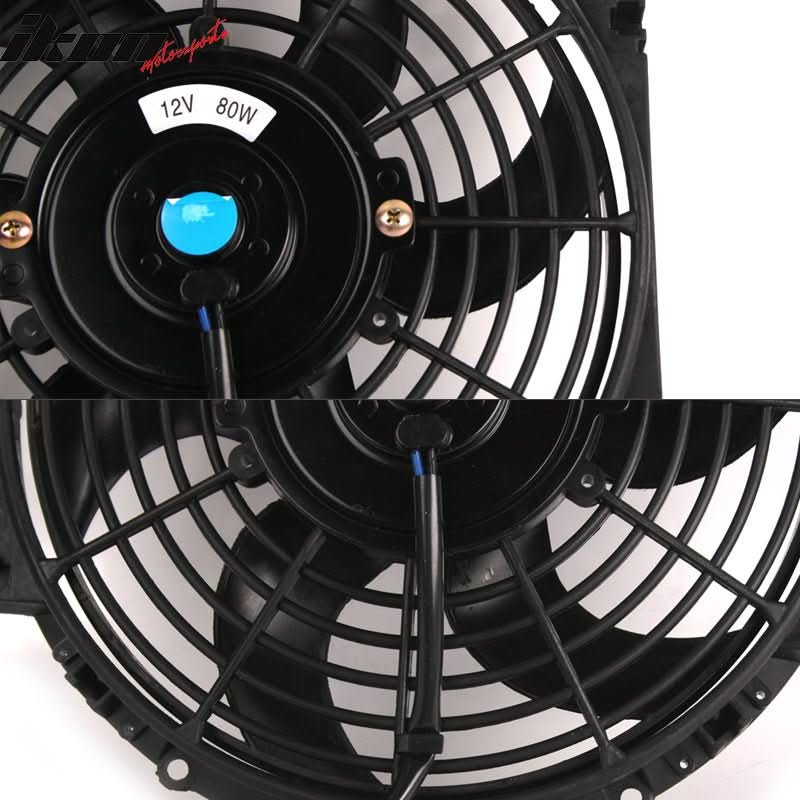 10in Pull Push Electric Radiator Engine Cooling Fan W/ Mount Kit
