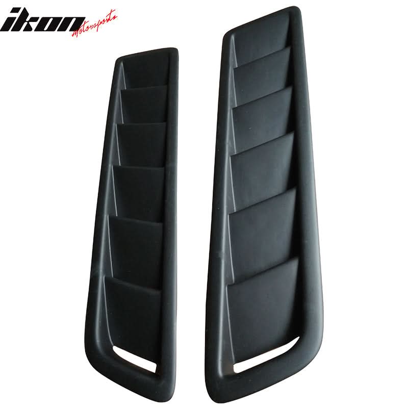 Universal Fitment 20x5" Air Flow Hood Vent Scoop Bonnet Cover 2PC