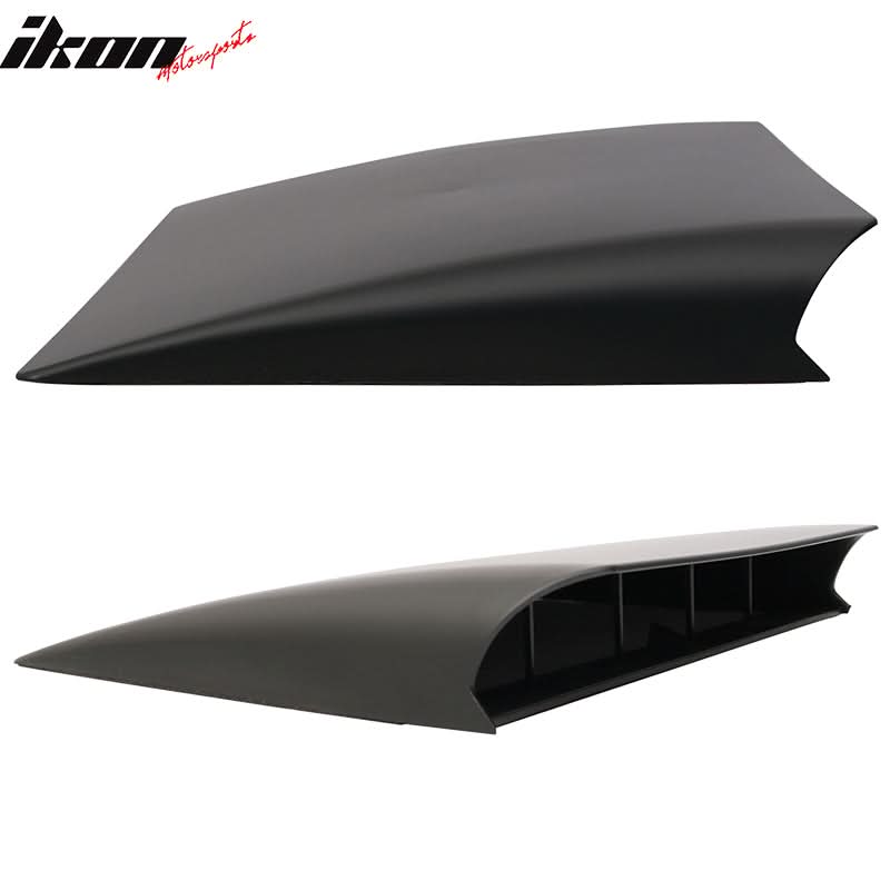 Universal Black Air Flow Hood Vent Scoop ABS