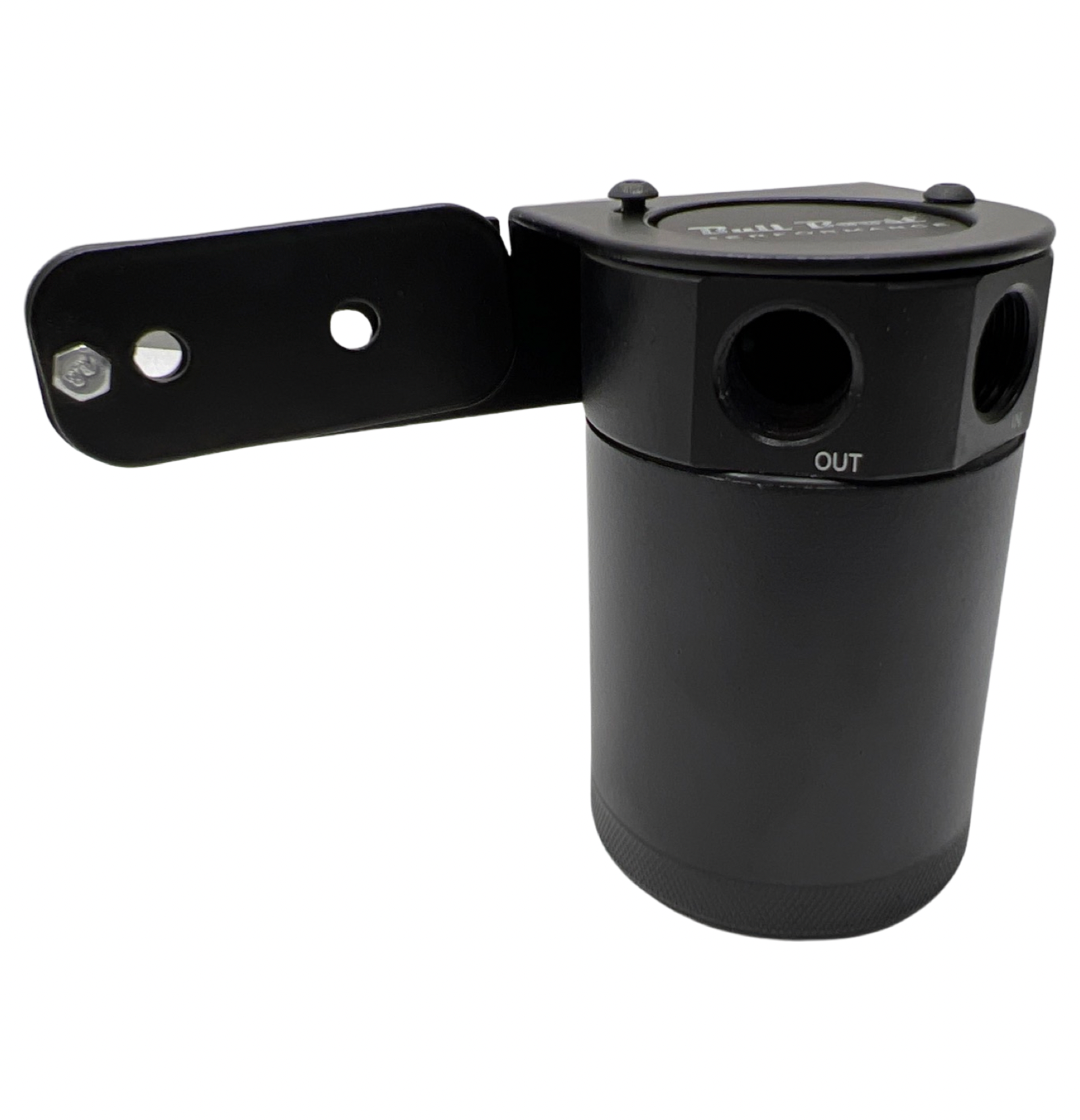 Universal Performance Oil Catch Can 2 Port -6AN + Adjustable Mounting Bracket Kit Turbo V2