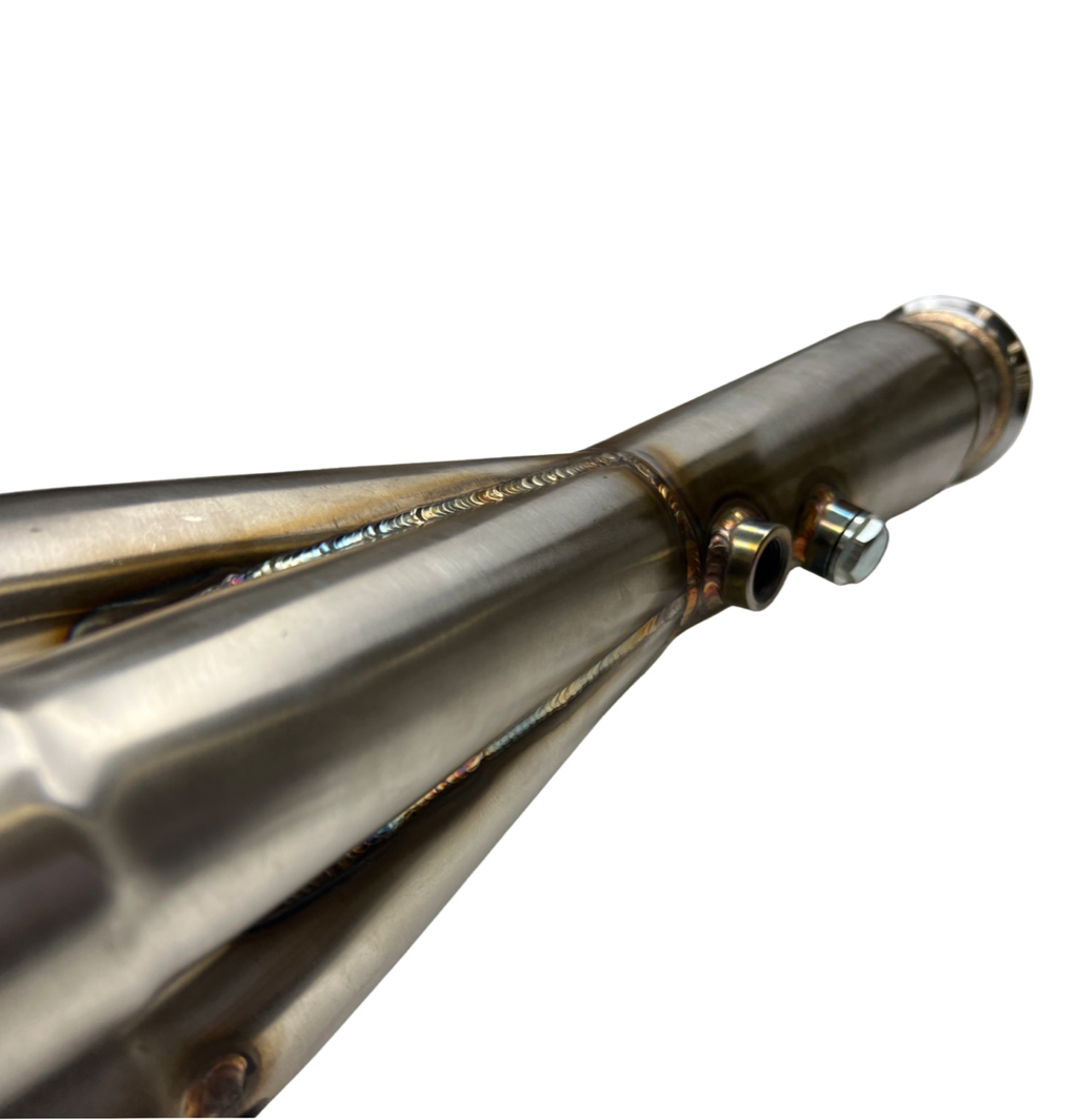 K Series K20 K24 Megaphone Pipe Header Exhaust 3" 4-1 Tri-Y EK EG DC2 Civic V Band Down Pipe