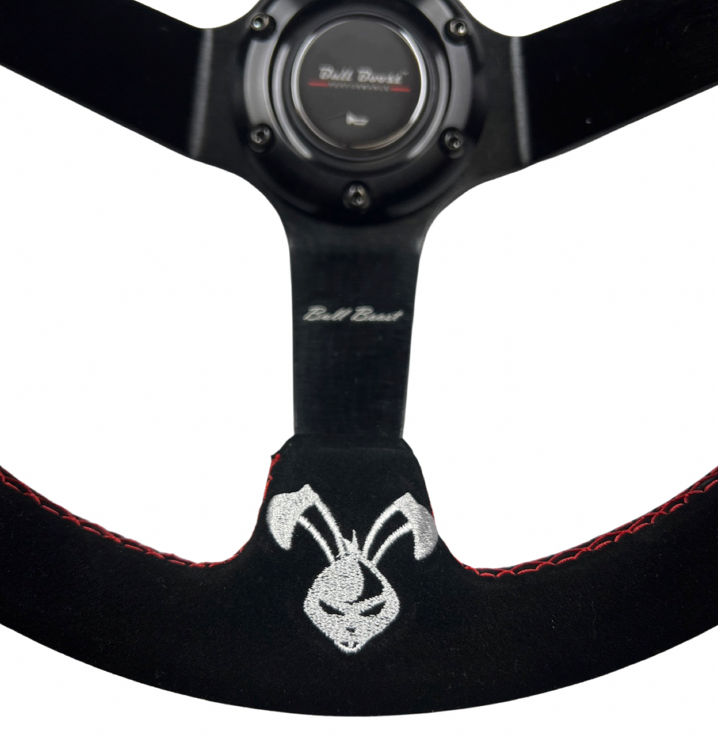 Rising Sun Suede Leather Steering Wheel Hub Adapter Kit For Impreza WRX Legacy