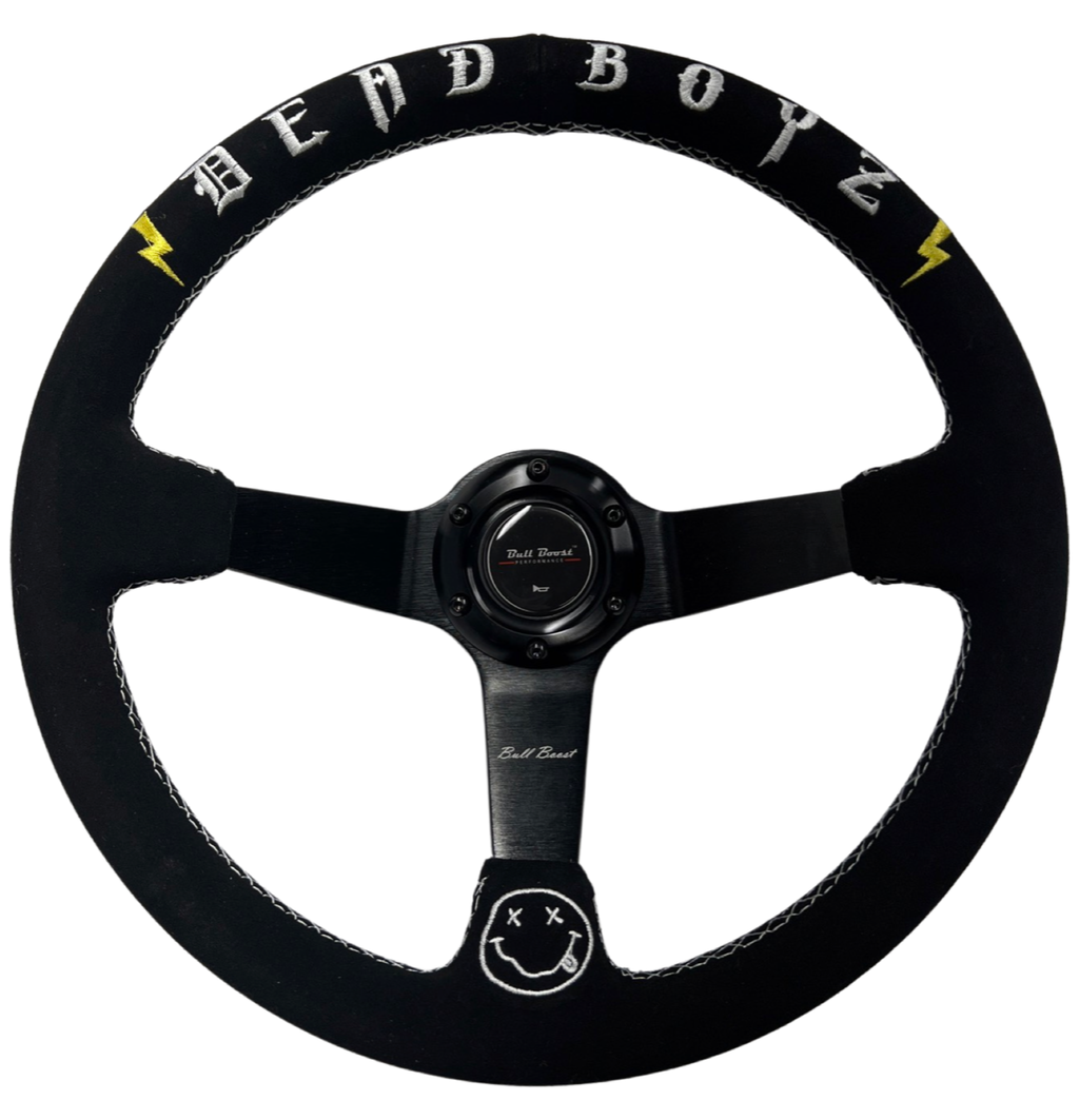 Deadboyz Suede Leather Steering Wheel Hub Adapter Kit For Impreza WRX Legacy