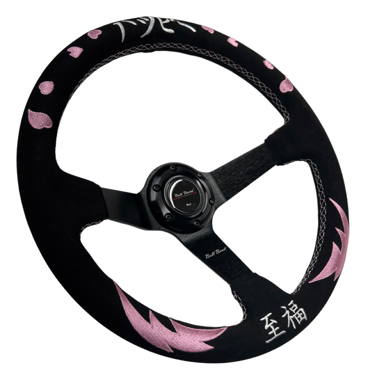 Bliss Heart Suede Steering Wheel + Billet Hub Kit For Nissan Datsun 280Z 260Z 240Z 620 510 C10