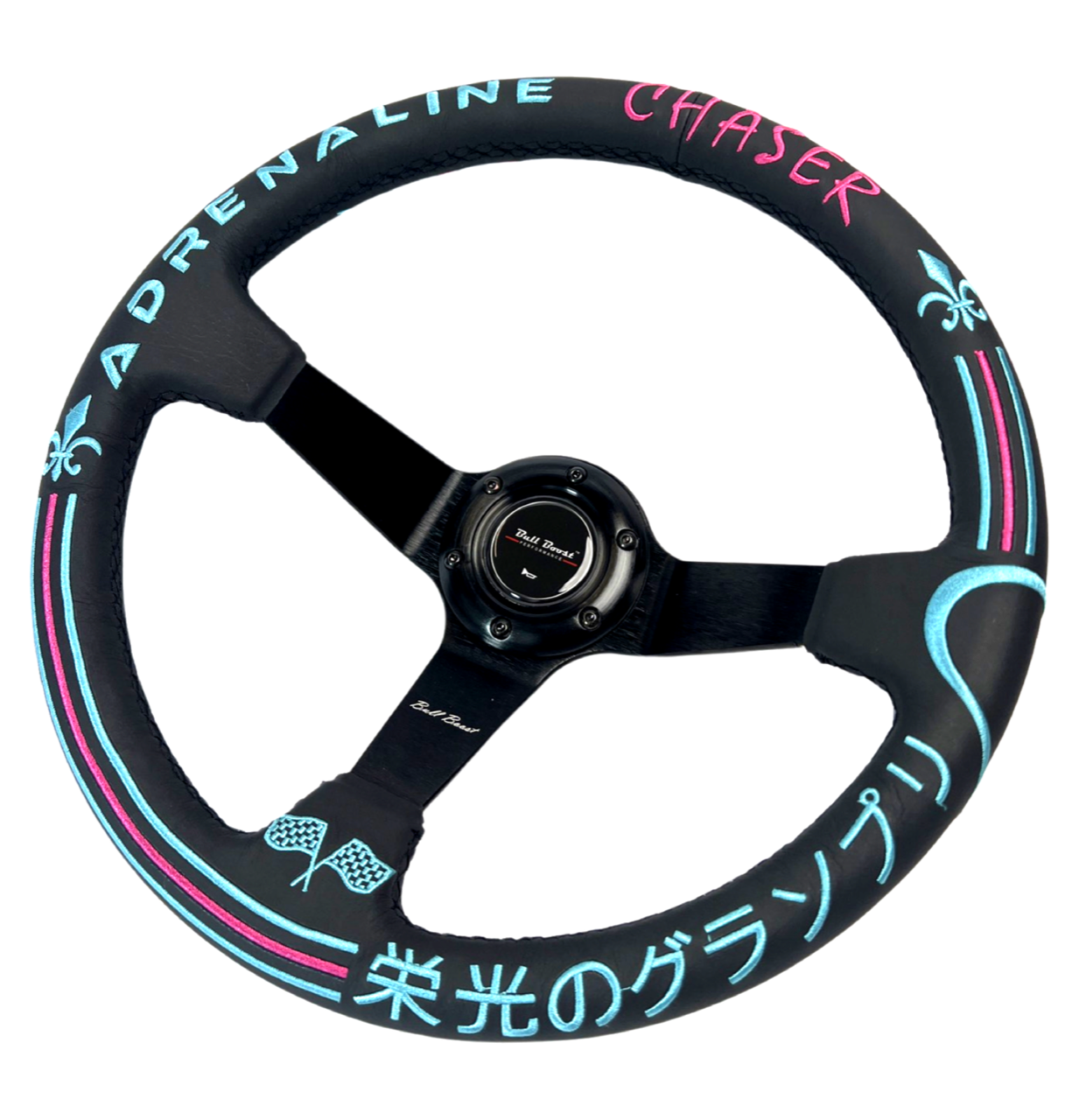 Leather 350mm Steering Wheel Short Hub Adapter Kit For Nissan 200X S13 S14 SR20 KA24