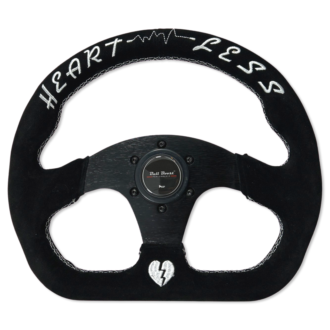 Quadro Flat Suede Steering Wheel + Short Hub Adapter Kit For Toyota Camry Corolla