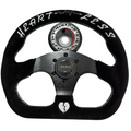 Quadro Flat Suede Steering Wheel + Hub Adapter Kit For Toyota Corolla, Hilux Pickup