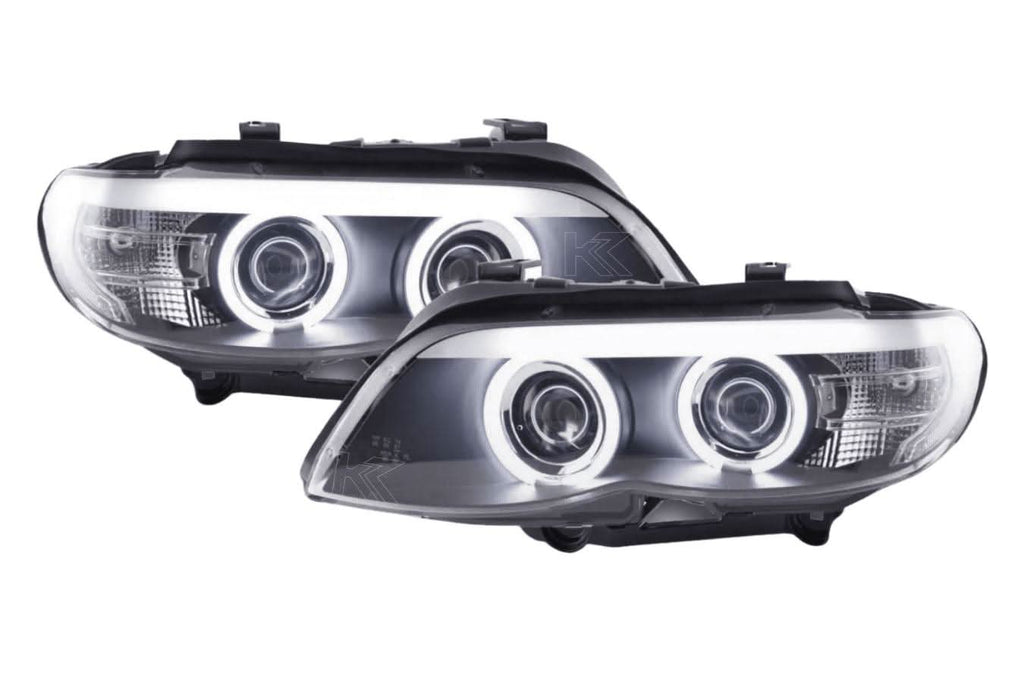 BMW X5 E53 CCFL Black Angel Eyes LED Headlights (2003-2006)