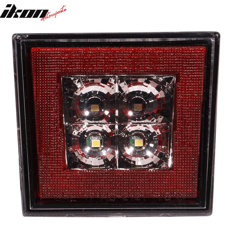 Universa Square Red LED Rear Tail Third 3RD Brake Lights