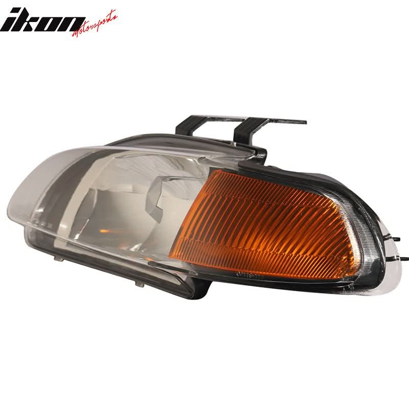 1992-1995 Honda Civic Amber JDM Pair Glass Lens Driving Lamp Headlight