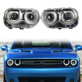Fits 15-23 Dodge Challenger Sequential LED Halo DRL  Headlights