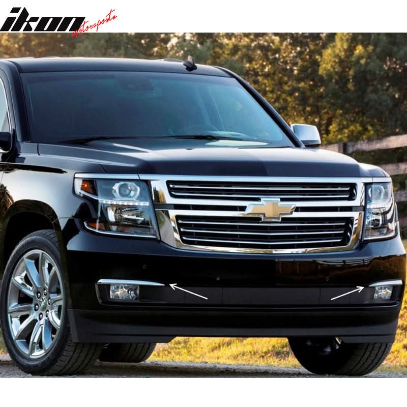 Fits 15-20 Chevy Suburban TahFront Foglights Trim Pairs LTZ Trim
