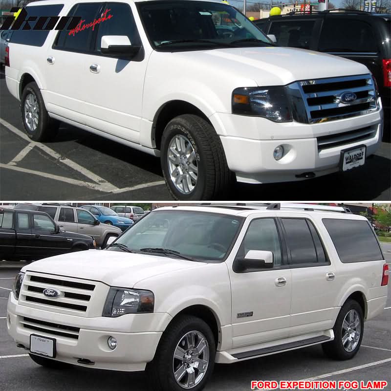 2007-2014 Ford Expedition Front Fog Lights H10 12V 42W Clear Lens