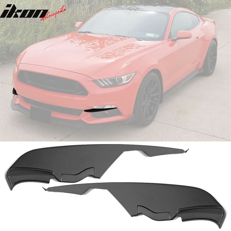 2015-2017 Ford Mustang MD Black Fog Light Lamp Splitters PP