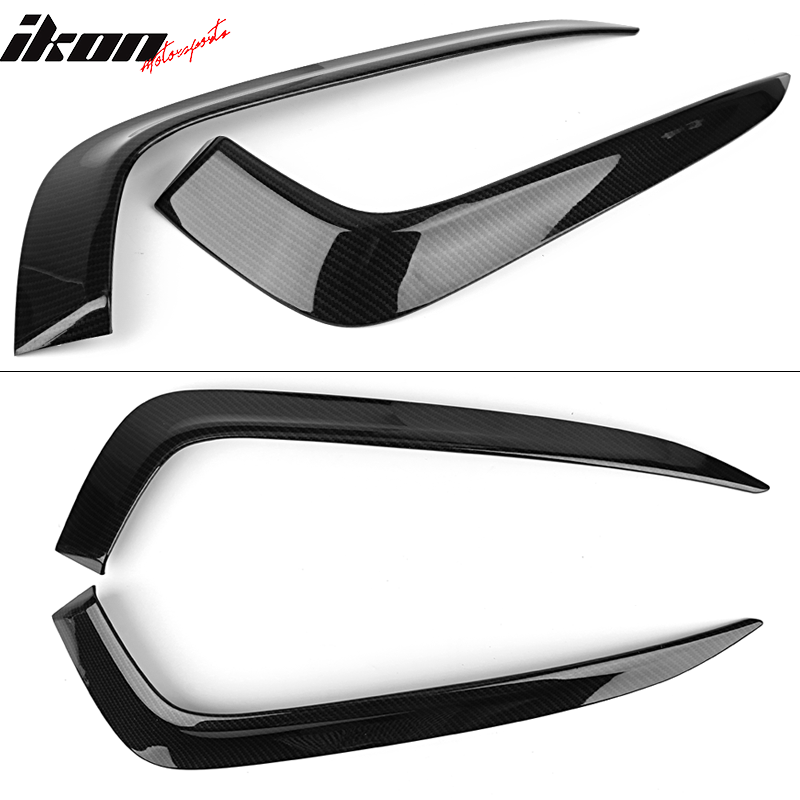 2016-2018Â Honda Civic Fog Lights Cover Eye Lid Trim Carbon Fiber Print