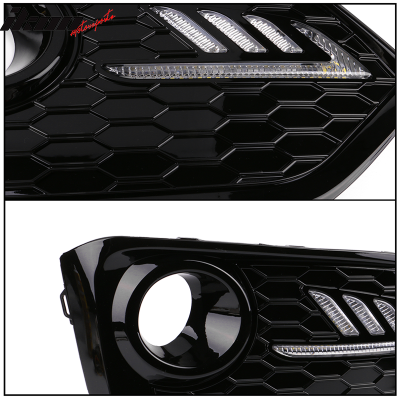 2017-2018Â Honda Civic DRL Fog Light Covers Yellow Signal