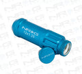 NRG 20-piece 700 Series M12 x 1.5 Steel Lug Nut and dust cap cover Set Blue plus lock socket